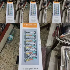 Metallic Shoe Rack
