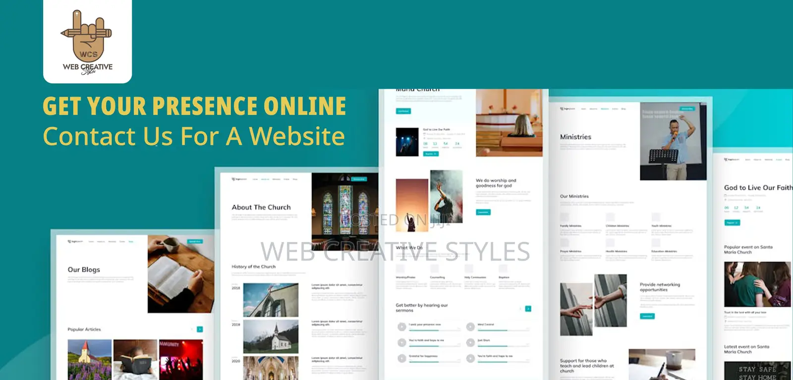 Religious or Church Website! Preach, Tithe–Testimony Online