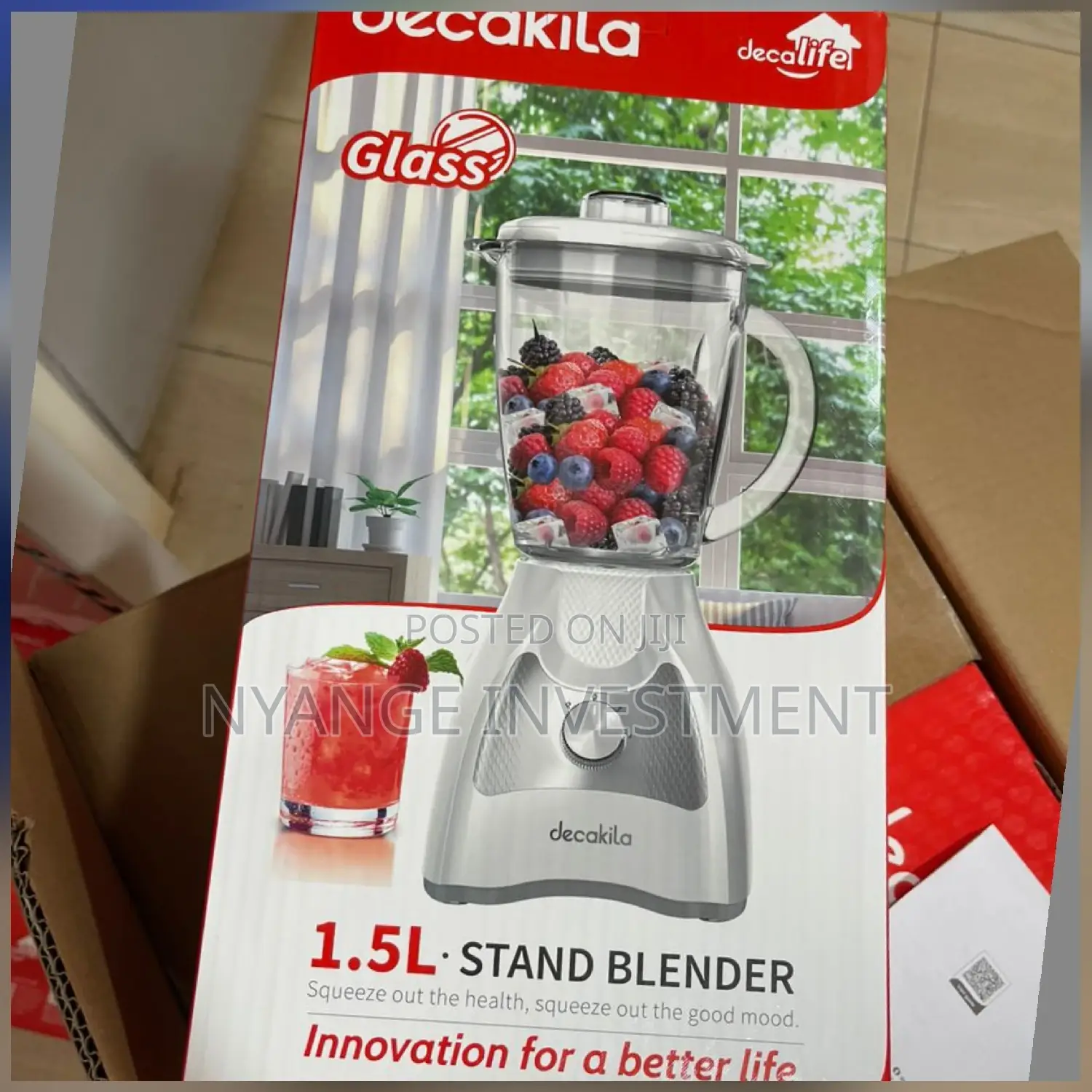 Decakila Glass Blender. 1.5L Glass Blender. Blender. Glass B