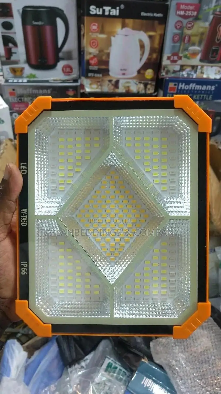 LED Portable Solar Work Light,50W Rechargeable