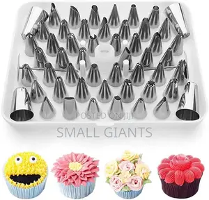 52-Pieces Steel Icing / Cake Decorating Nozzle Tips