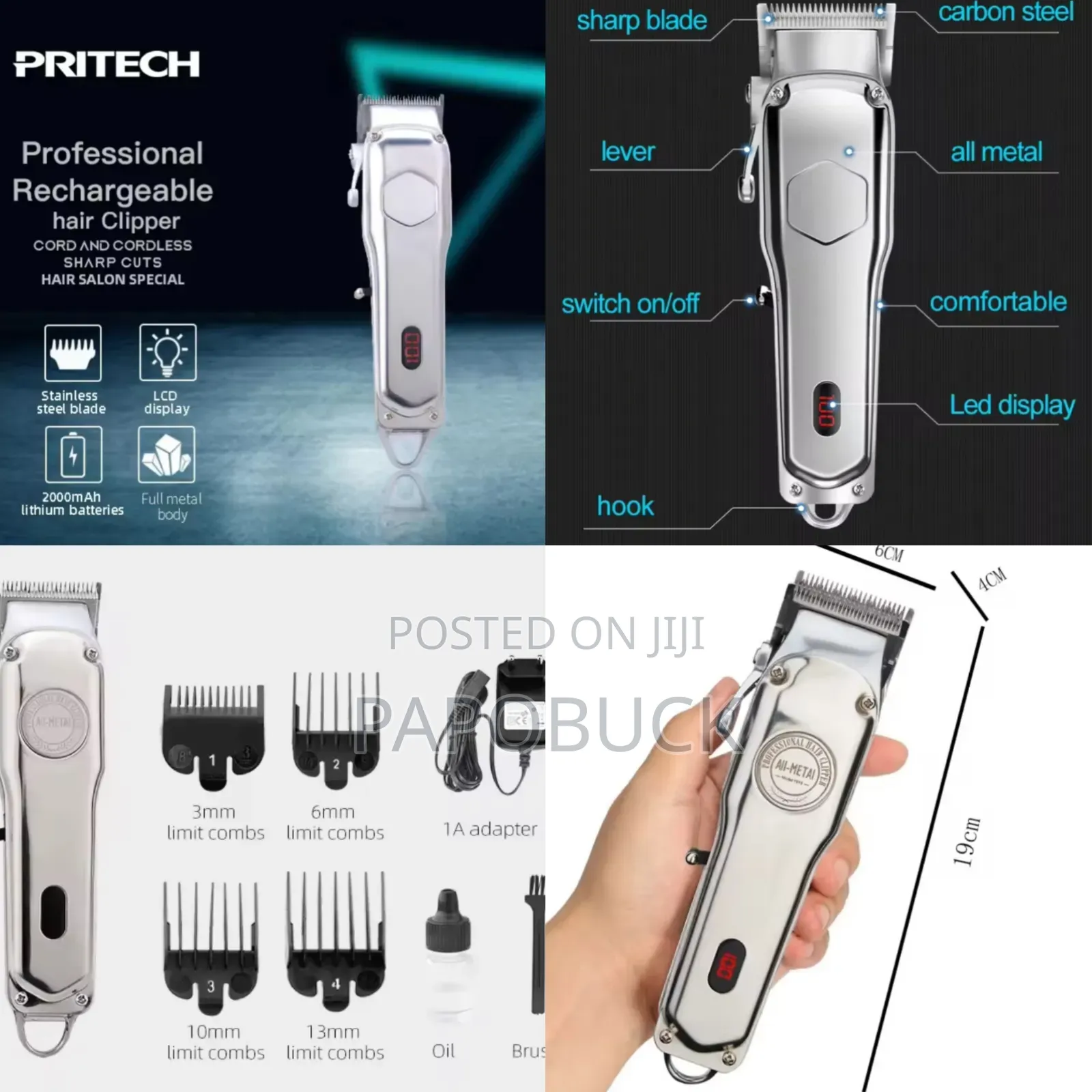 Pritech Cordless Hair Clipper