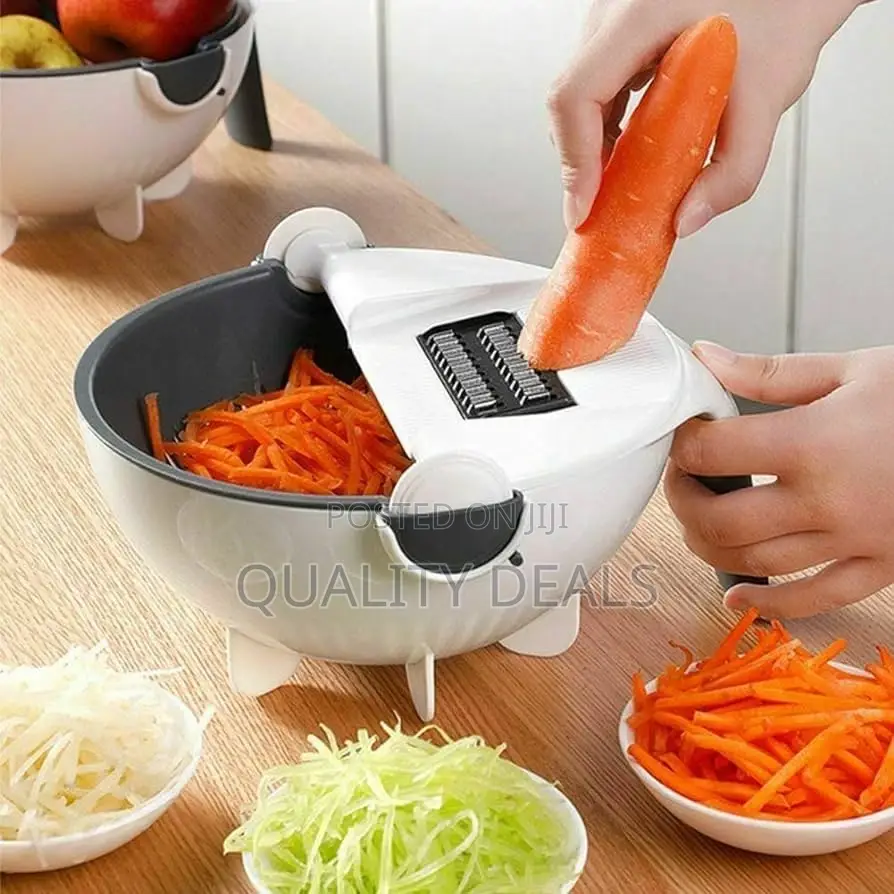 9in1 Function Wet Basket Vegetable Cutter Slicer With