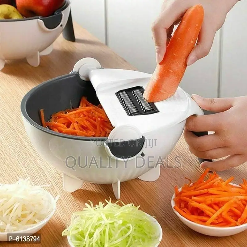 9in1 Function Wet Basket Vegetable Cutter Slicer With