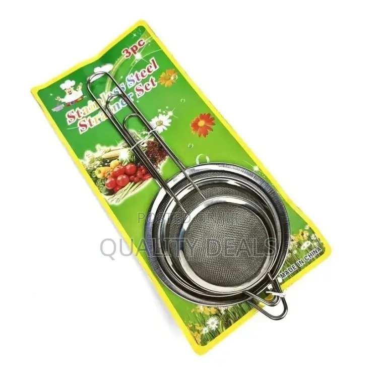 3 Piece Stainless Steel Strainer Set