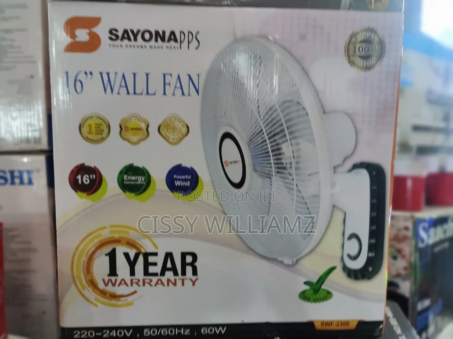 Sayona Wall Fan/16"Wall Fan/Electric Wall Fan/Wall Fan