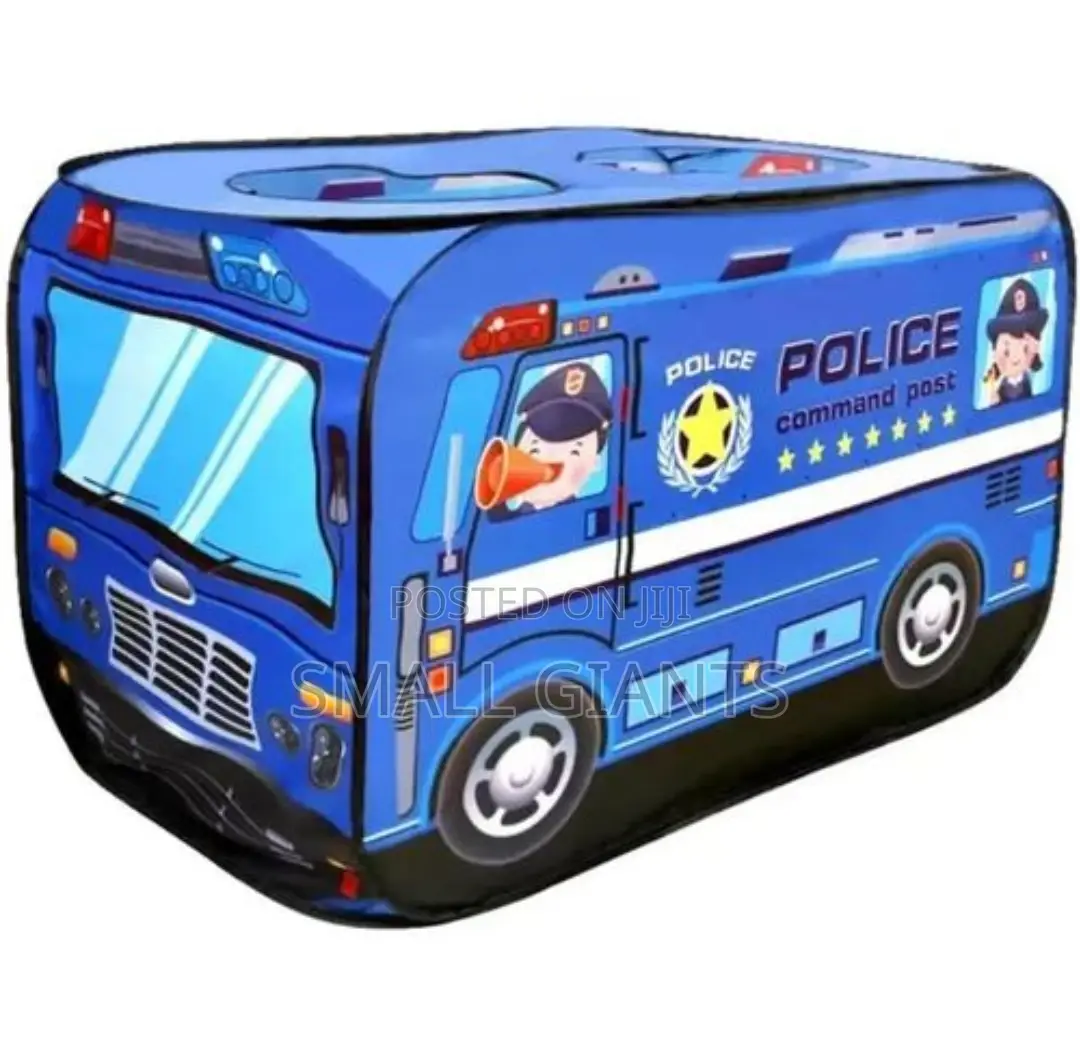 Mini Police Car Tent Play Gym for Toddlers - Blue