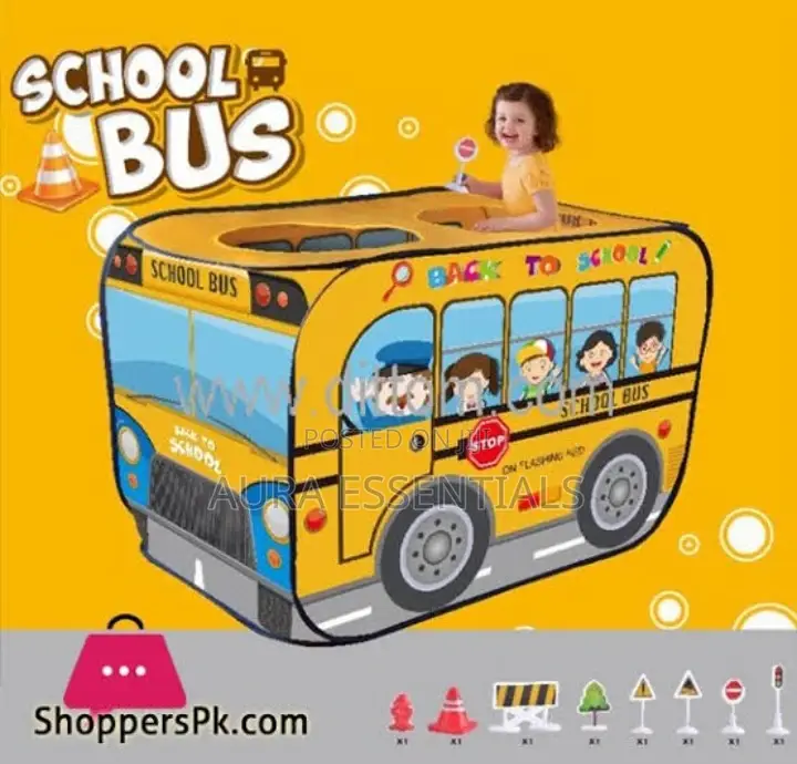 Children's Play House Tent School Bus