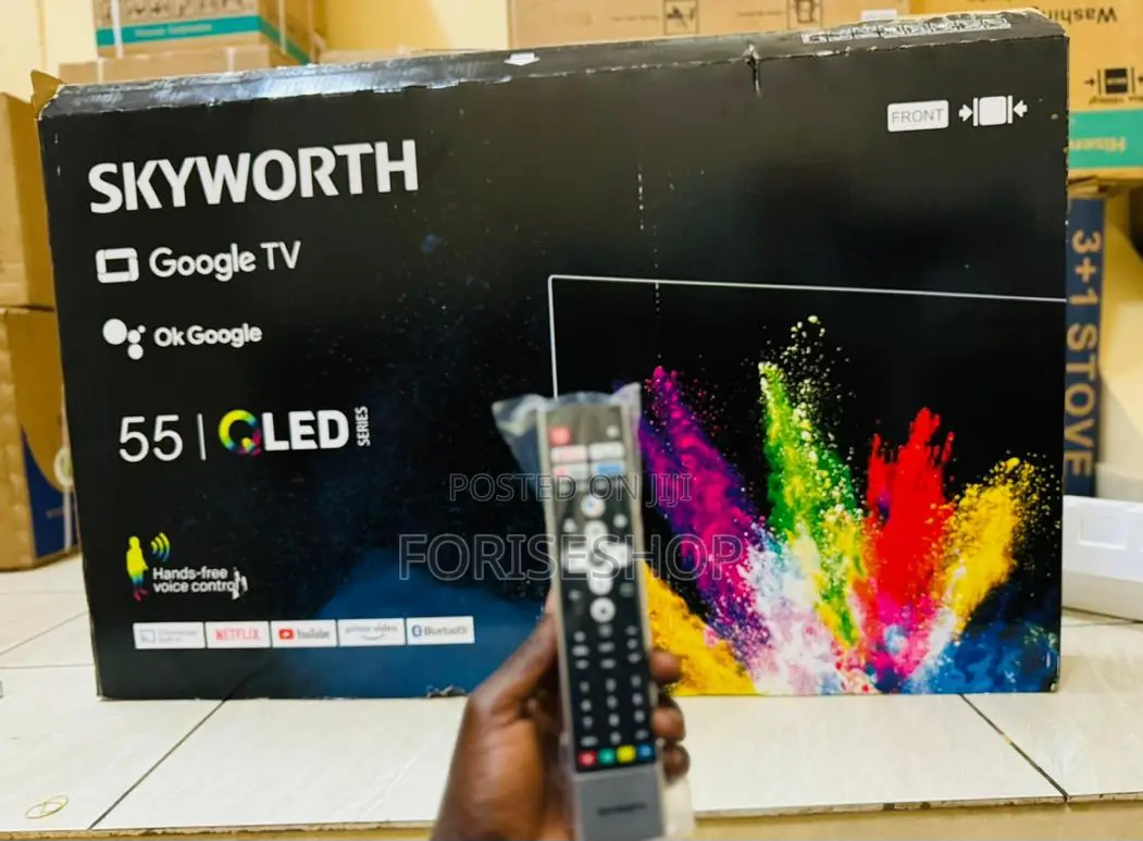Skyworth 55inch Qled Series TVS Available Powa Sale