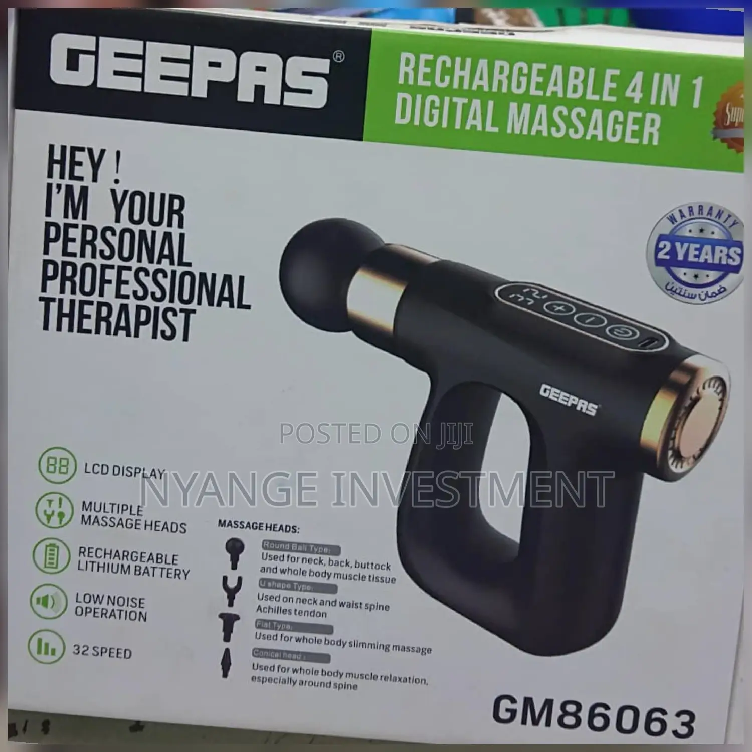 4 In 1 Geepas Massager. Digital Massager. Massager