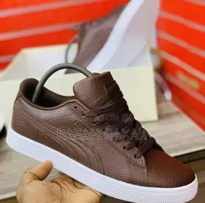 Original Coffee Brown Puma Suede Leather Sneakers