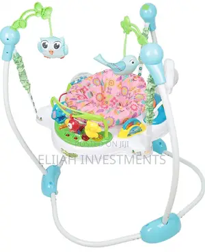 Baby Jumper Trolley With 360° Rotatable, Padded Seat