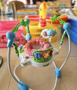 Baby Jumper Trolley With 360° Rotatable, Padded Seat