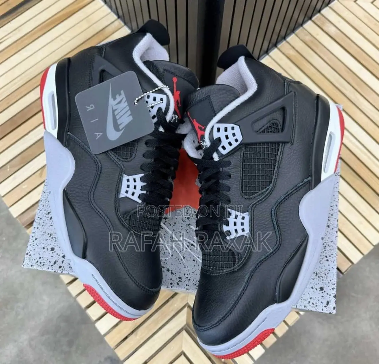 Original Air Jordan 4 Retro Bred Reimagined Sneakers