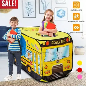 Baby Pop Up Tent House Bus Shape