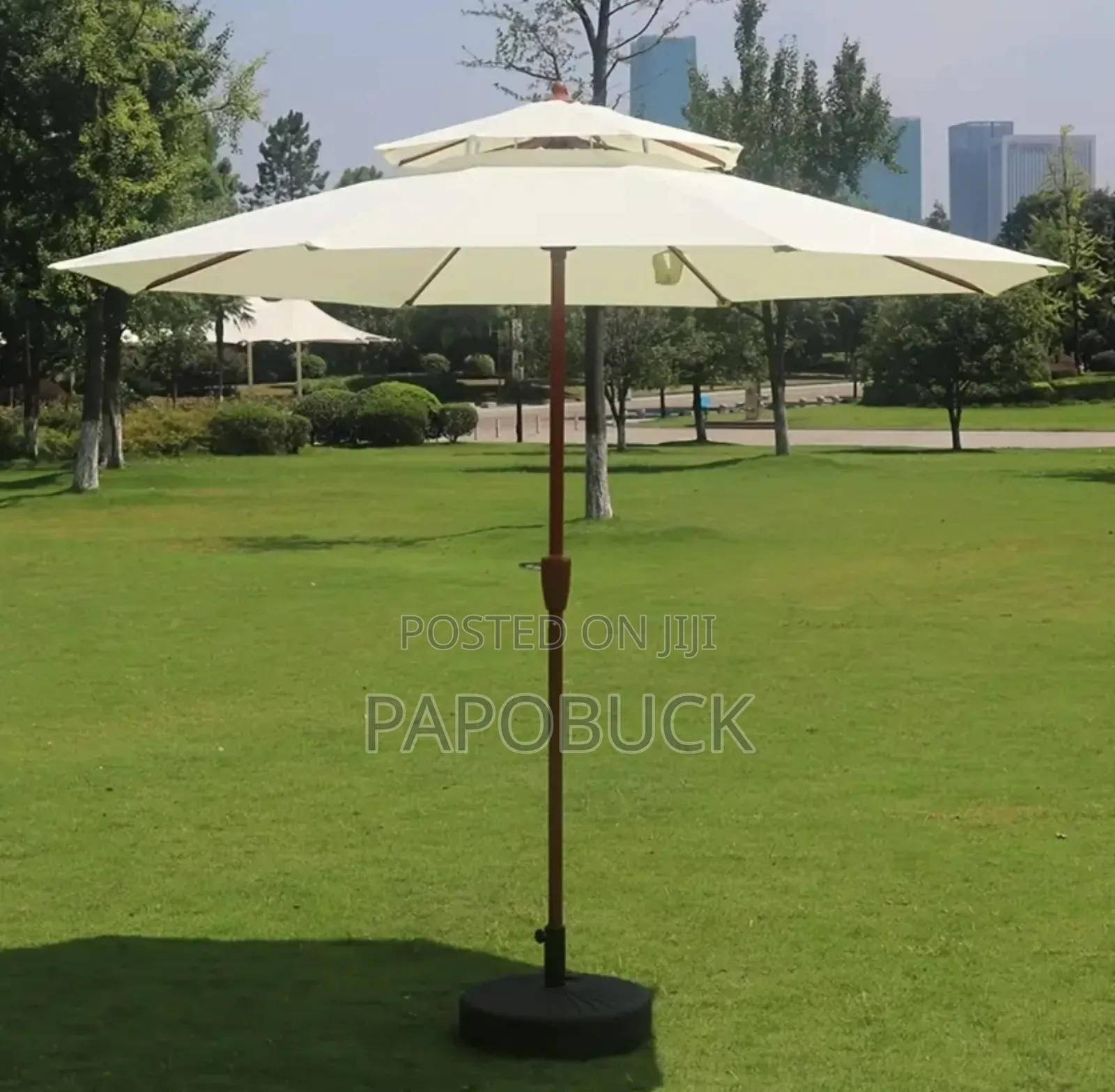Double Roof Garden Sun Umbrella