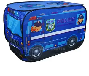 Mini Police Car Tent Play Gym for Toddlers - Blue