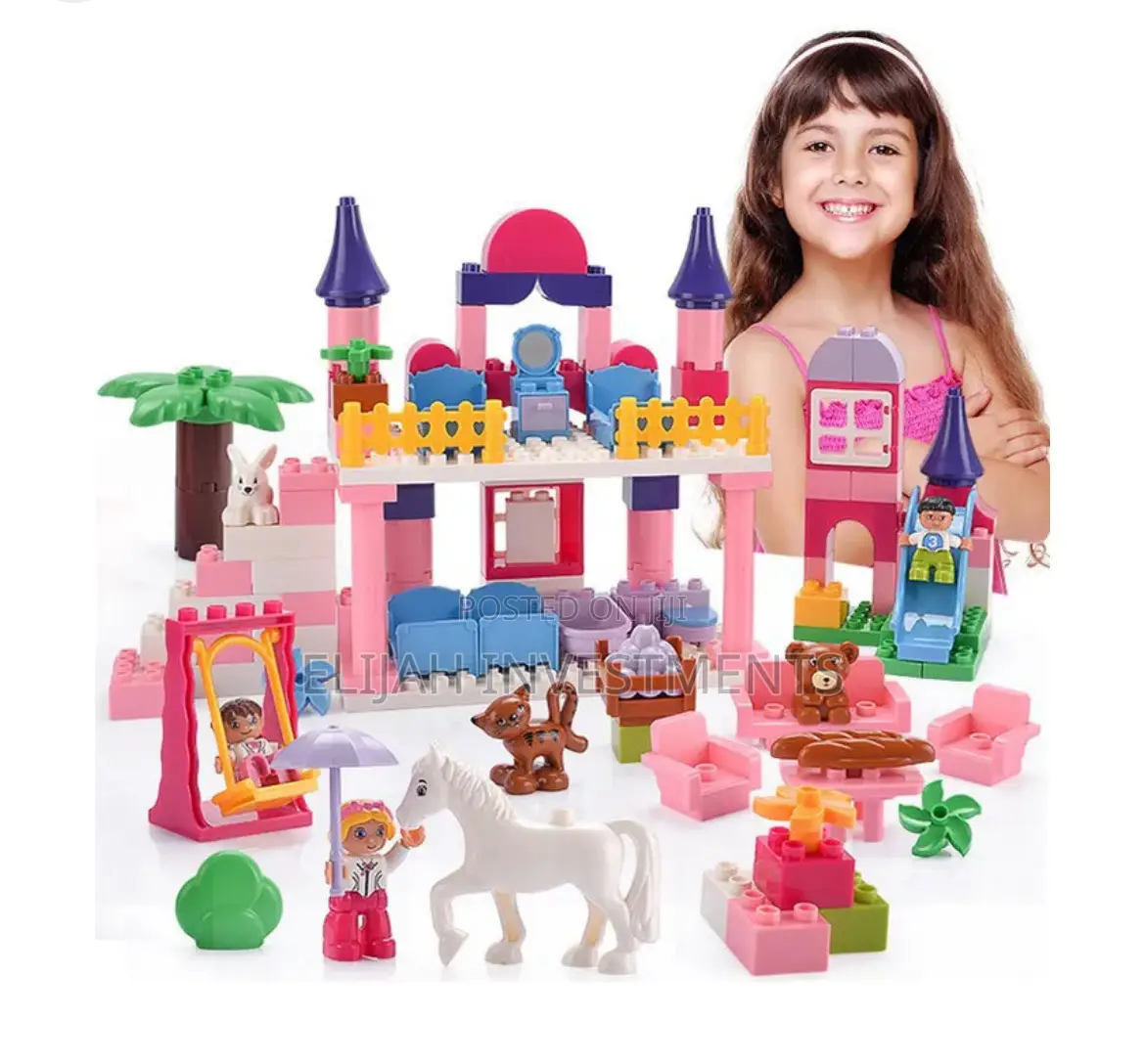 86pcs Happy Princess Fairy Castle Play Set