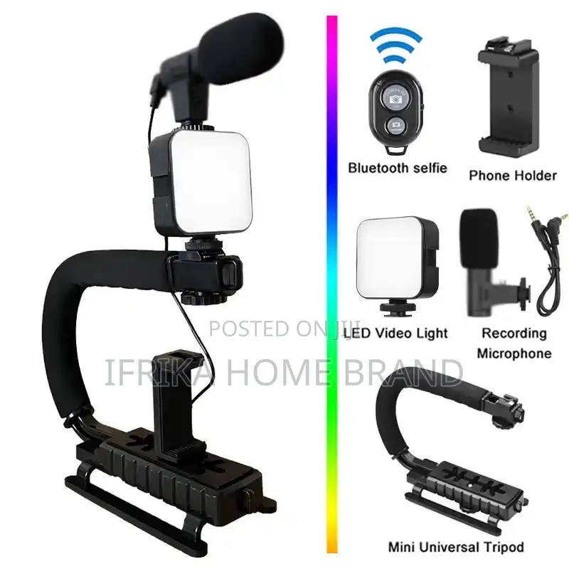 U-shaped Video Making Kit Handheld Phone Camera Stabilizer
