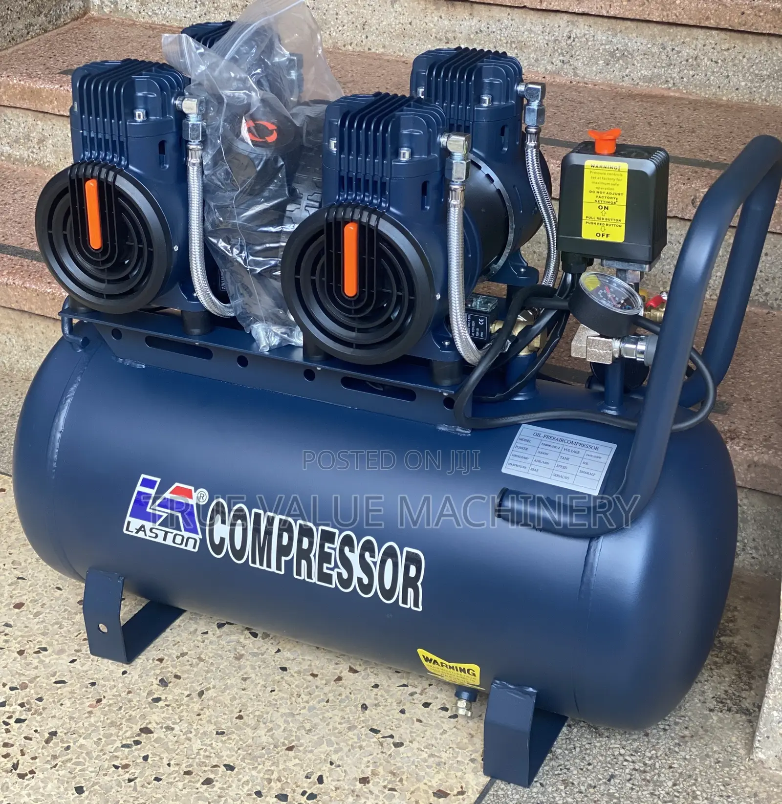 Air Compressor 50 Litres Super Silent Double Piston