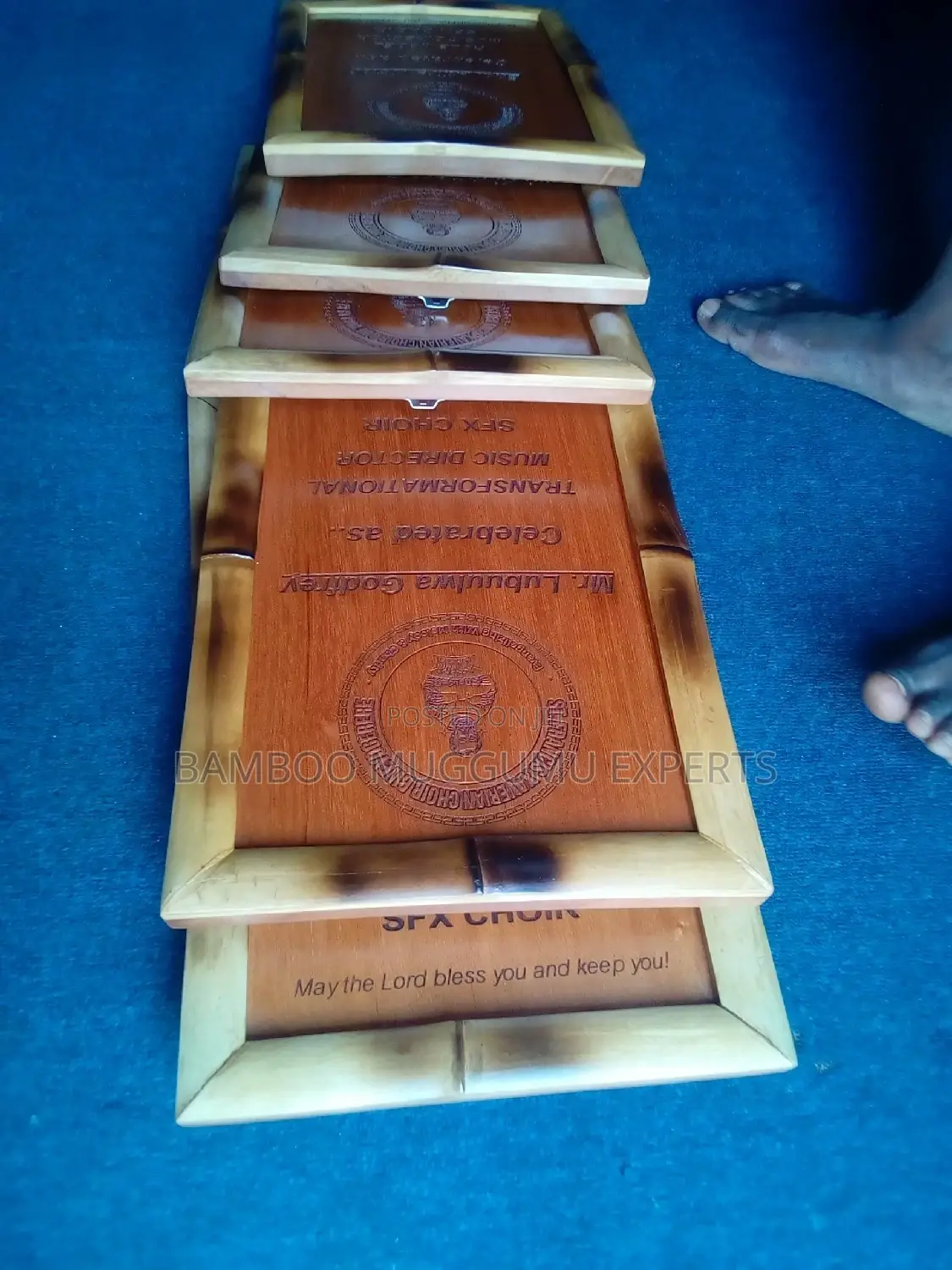 Bamboo Hard Wood Engraved Awards