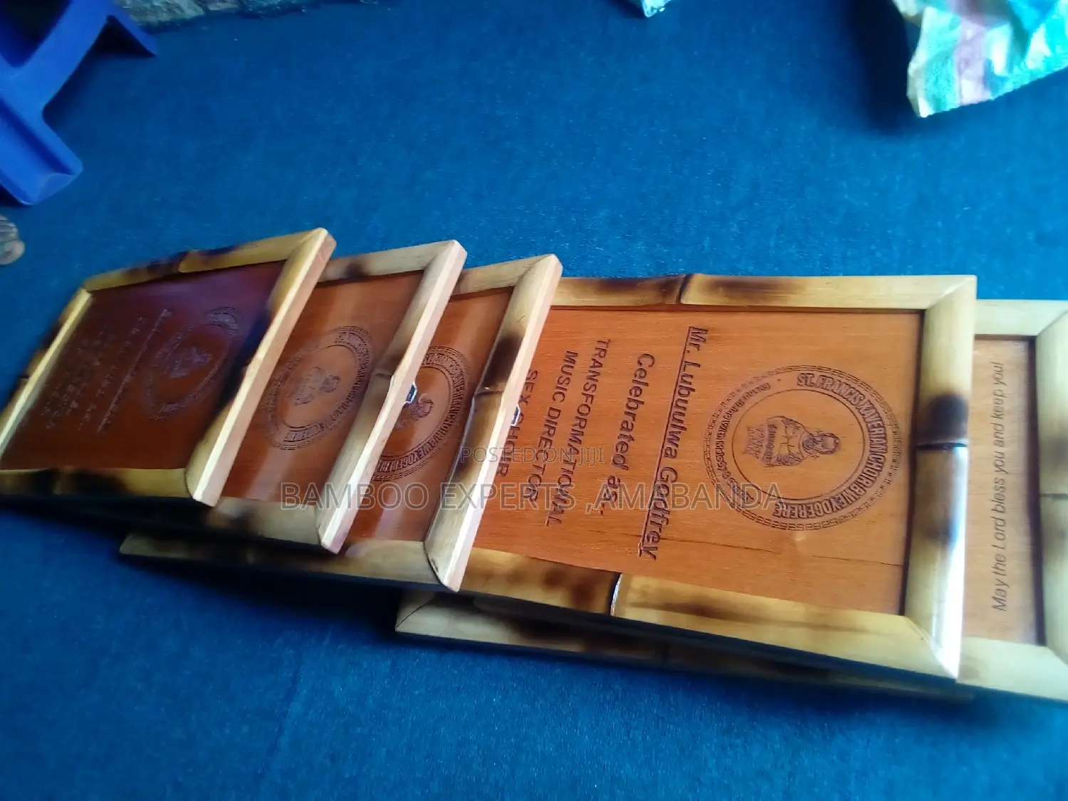 Bamboo Hard Wood Engraved Awards
