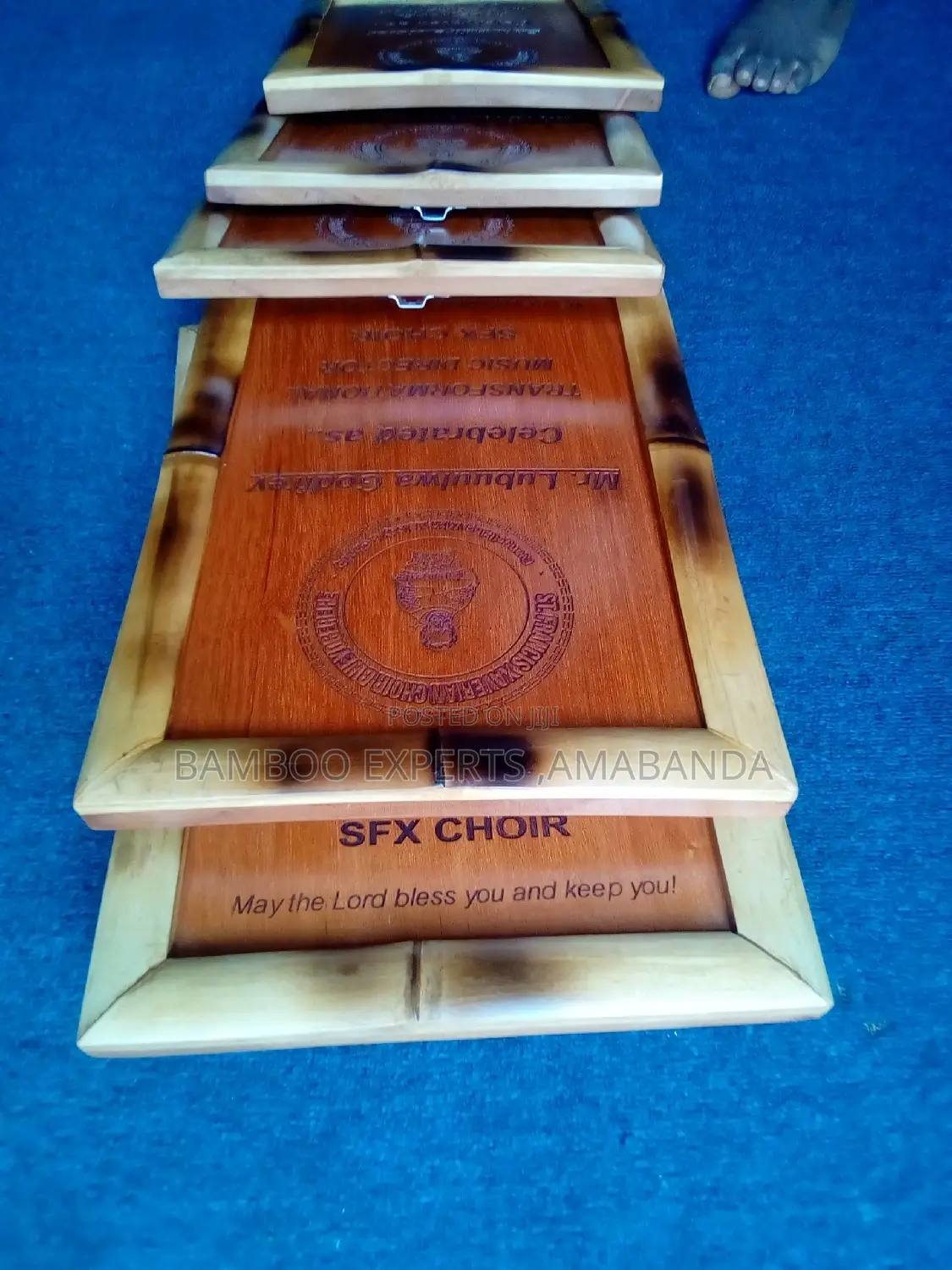 Bamboo Hard Wood Engraved Awards