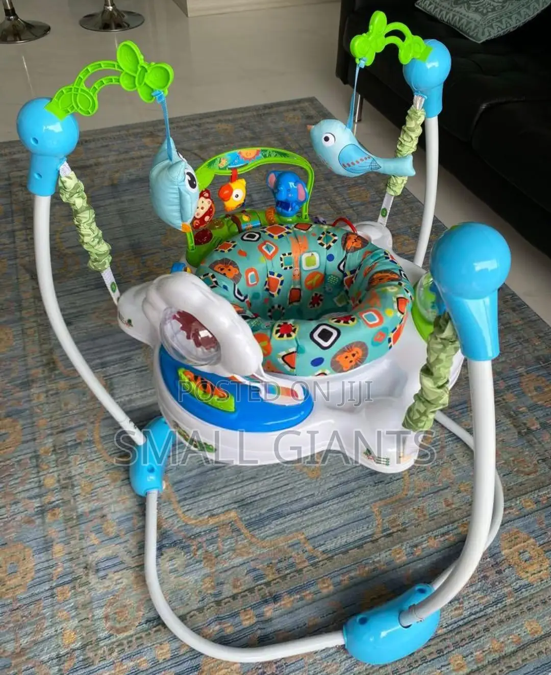 Baby Jumper Trolley With 360° Rotatable Padded Seat
