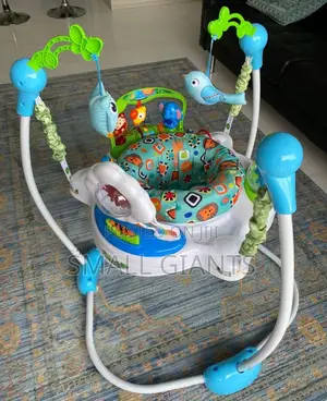 Baby Jumper Trolley With 360° Rotatable Padded Seat