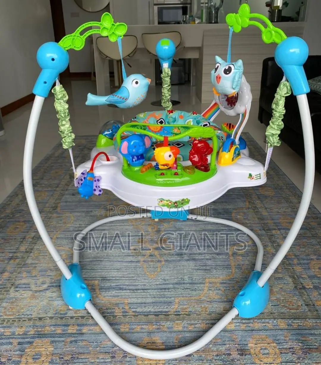 Baby Jumper Trolley With 360° Rotatable Padded Seat