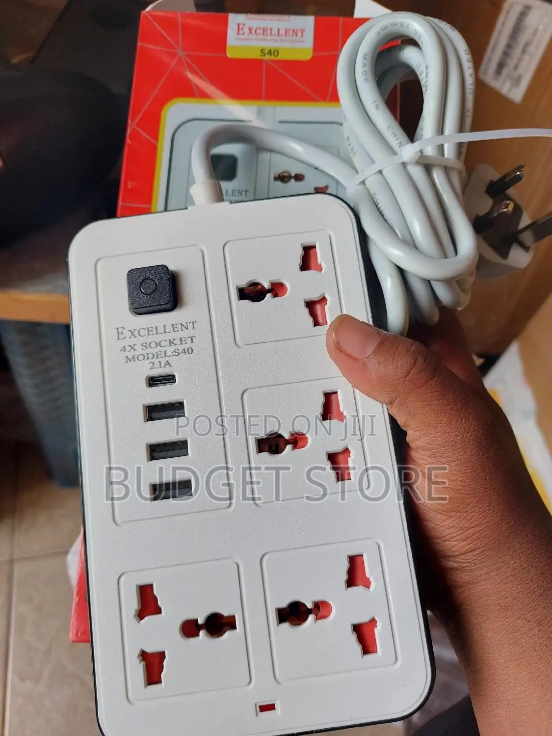 Excellent S40 Extension Cable 4 Sockets