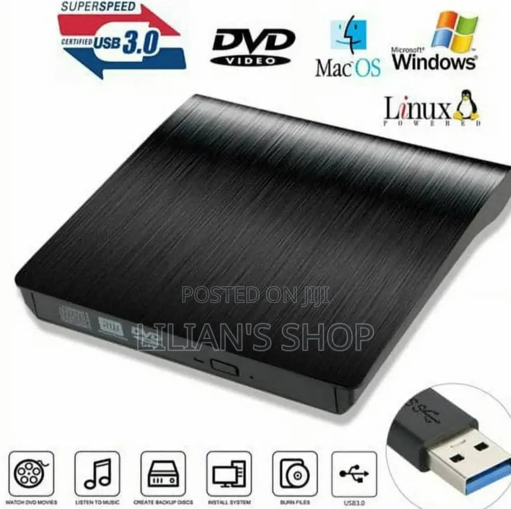 External DVD CD Drive Usb 3.0 Burner Writer Drive Player
