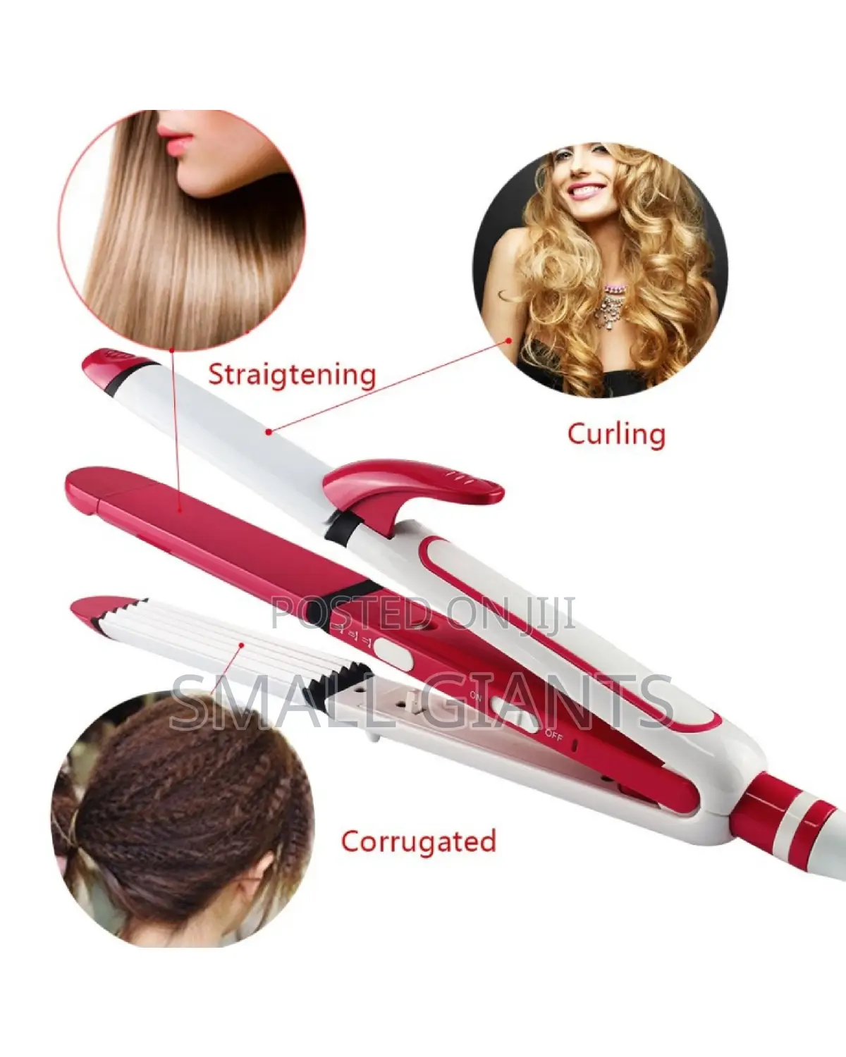 Nova 3-in-1 Ceramic Hair Curling Iron Hair Straighteners