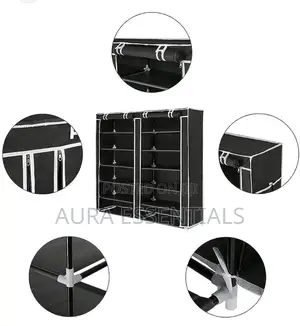 Large Capacity Shoe Rack Dustproof Shoe Cabinet