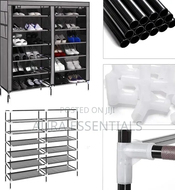 Large Capacity Shoe Rack Dustproof Shoe Cabinet