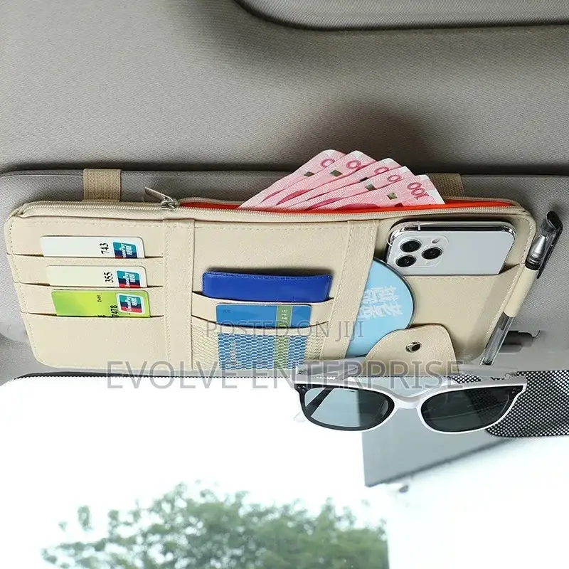 Multifunctional Business Leather Car Storage Bag