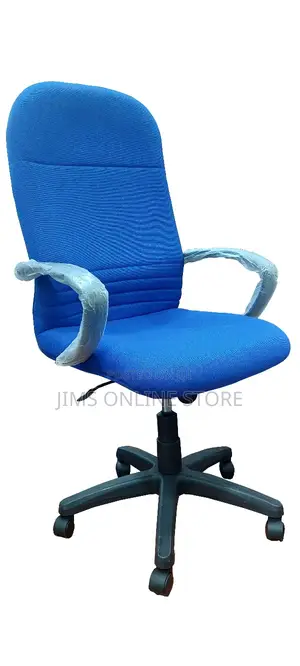 New Genuine Office Chair Leather-Blue Colour