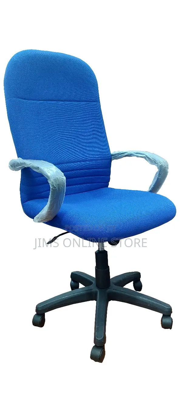 New Genuine Office Chair Leather-Blue Colour