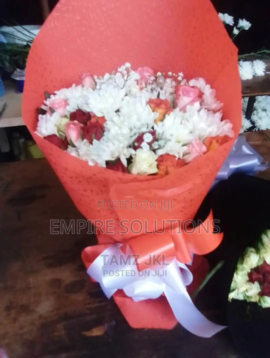Birthday Gift Flower With Original Rado Womens Watch(1pc)
