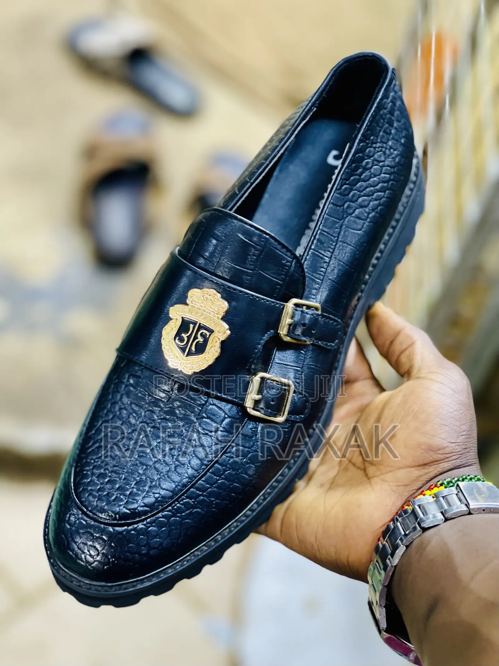 Original Men’S Billionaire Double Buckle Loafers Gentle Shoe