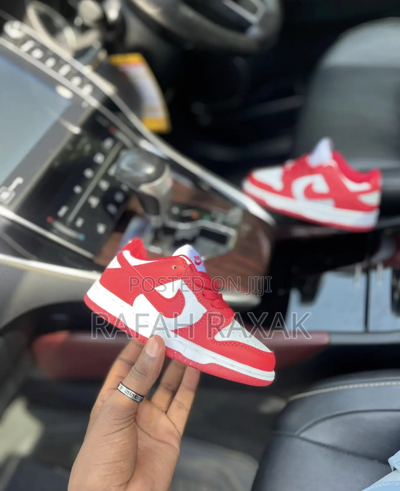 Original Kid’S Nike Dunk Low Red White Sneakers
