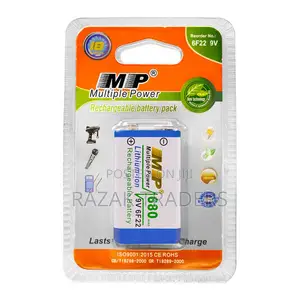 Hot MP Quality 6F22 9V 680mah Li-Ion Rechargeable Batteries