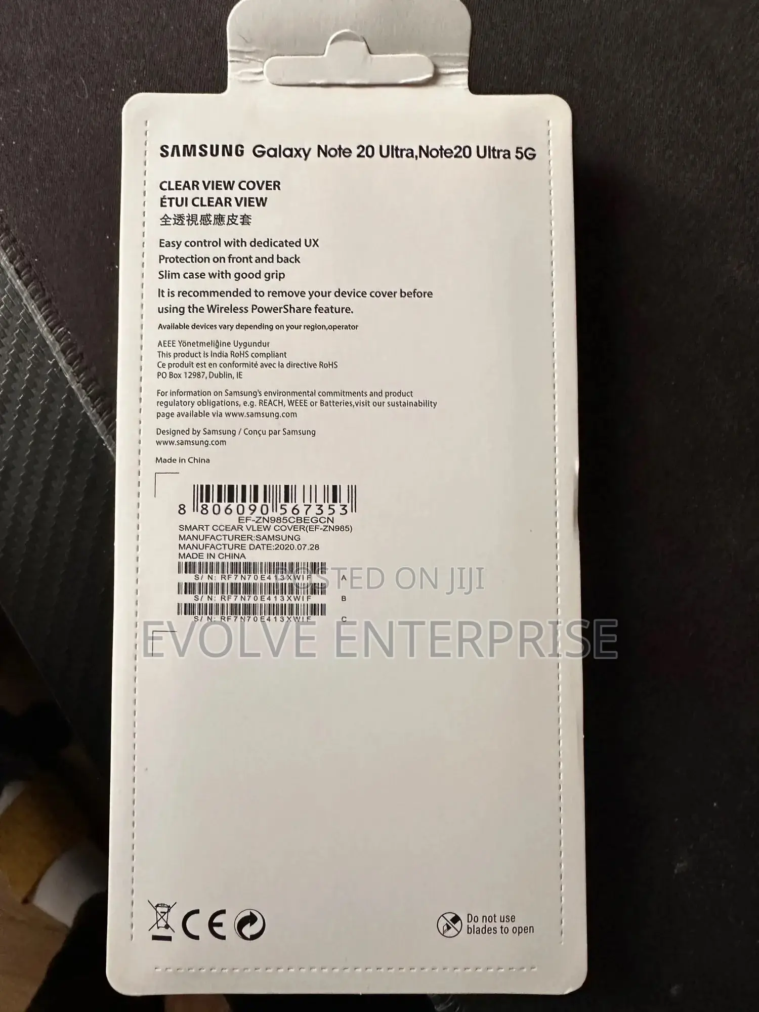 Note 20 / Note20 Ultra 5G Samsung Mirror Smart View Cover