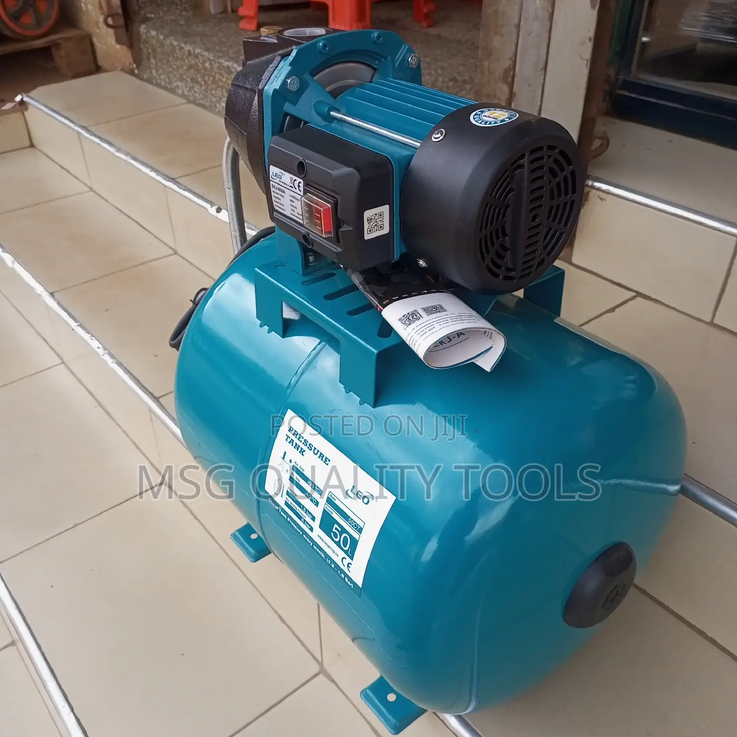 Pressure Water Pump Tank 50ltrs