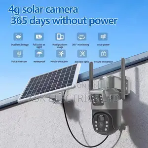 Solar Waterproof 8MP 4G WIFI Battery Dual Lens PTZ Solar