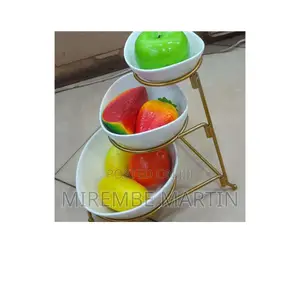 3 Layers Metallic Fruit Rack.