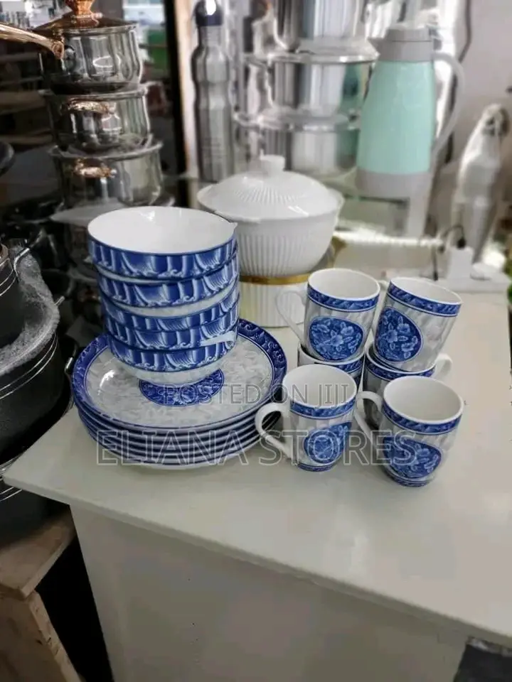 Blue Kitengi Dinner Set