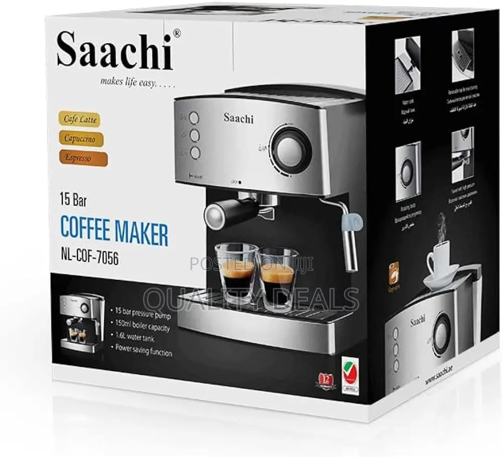 Saachi 15bar 1.6litre Espresso Coffee Maker