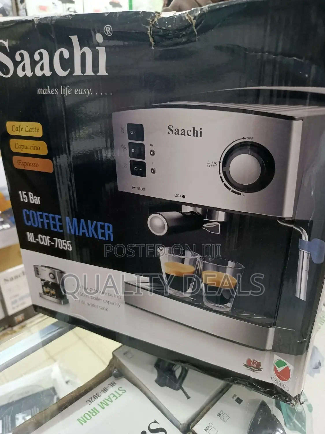 Saachi 15bar 1.6litre Espresso Coffee Maker