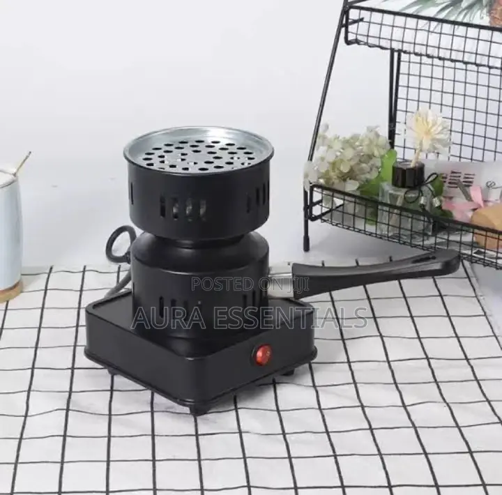 New Black Shisha Hookah Charcoal Stove